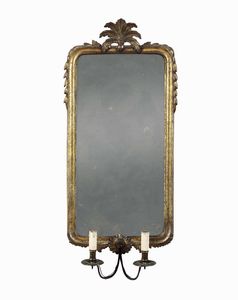 Coppia di ventole in legno dorato a mecca. Napoli XVIII secolo  - Asta Dimore italiane - Associazione Nazionale - Case d'Asta italiane