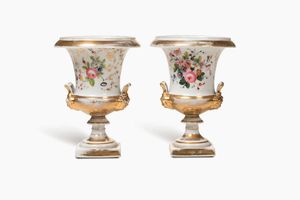 Tre coppie di vasi, XIX e inizio del XX secolo  - Asta Dimore italiane - Associazione Nazionale - Case d'Asta italiane