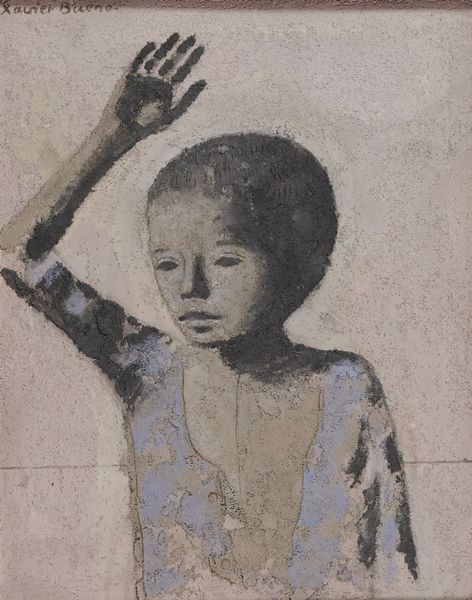 Xavier Bueno : Bambino con braccio alzato  - Asta Arte Moderna e Contemporanea - Associazione Nazionale - Case d'Asta italiane