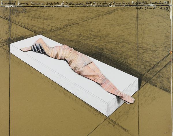 Christo : Wrapped Woman, Project for the Institute of Contemporary Art, Philadelphia, 1968  - Asta Arte Moderna e Contemporanea - Associazione Nazionale - Case d'Asta italiane
