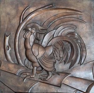 FORTUNATO DEPERO - Gallo sul tetto