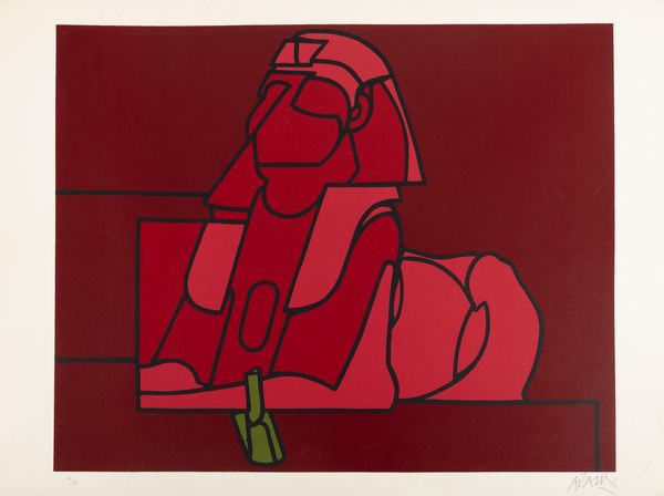 Valerio Adami : La sfinge  - Asta Grafica internazionale e multipli d'autore - Associazione Nazionale - Case d'Asta italiane