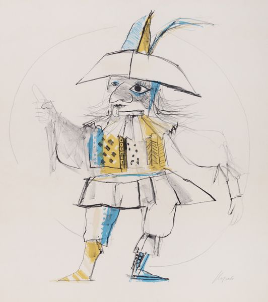 EMANUELE LUZZATI : Costume teatrale  - Asta Grafica internazionale e multipli d'autore - Associazione Nazionale - Case d'Asta italiane