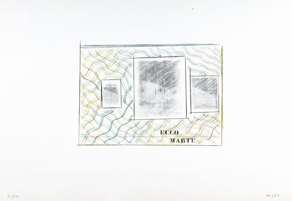 FRANCO ANGELI : Ecco Marte  - Asta Grafica internazionale e multipli d'autore - Associazione Nazionale - Case d'Asta italiane