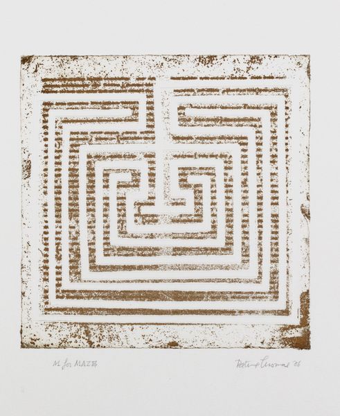 Patricia Thomas : M for Maze  - Asta Grafica internazionale e multipli d'autore - Associazione Nazionale - Case d'Asta italiane