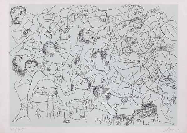 ENRICO BAJ : Sade in Italy tav. 6  - Asta Grafica internazionale e multipli d'autore - Associazione Nazionale - Case d'Asta italiane