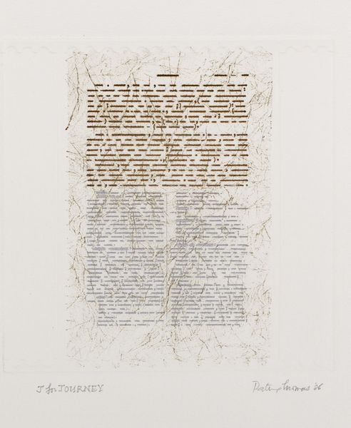 Patricia Thomas : J for Journey  - Asta Grafica internazionale e multipli d'autore - Associazione Nazionale - Case d'Asta italiane