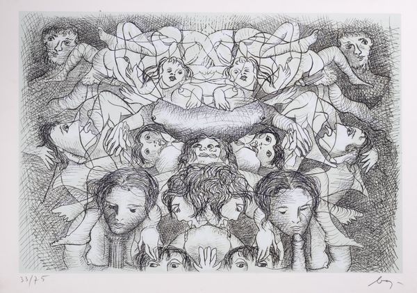 ENRICO BAJ : Sade in Italy tav n.7  - Asta Grafica internazionale e multipli d'autore - Associazione Nazionale - Case d'Asta italiane