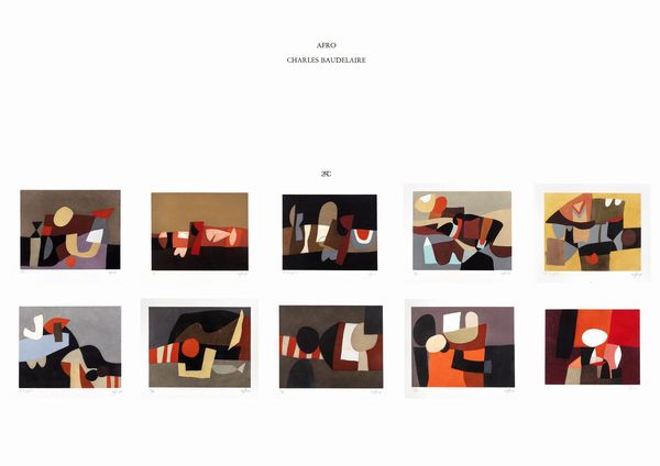 AFRO : Fleurs du Mal  - Asta Grafica internazionale e multipli d'autore - Associazione Nazionale - Case d'Asta italiane