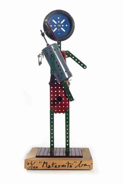 ENRICO BAJ : Maternit  - Asta Grafica internazionale e multipli d'autore - Associazione Nazionale - Case d'Asta italiane