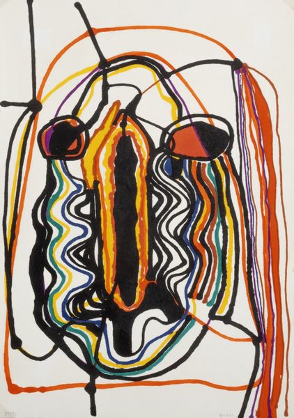 Alberto Burri : Saffo - litografia 1  - Asta Grafica internazionale e multipli d'autore - Associazione Nazionale - Case d'Asta italiane