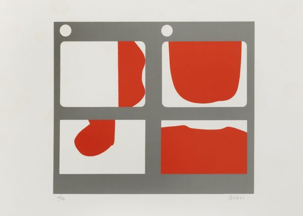 Alberto Burri : Lettere - E  - Asta Grafica internazionale e multipli d'autore - Associazione Nazionale - Case d'Asta italiane