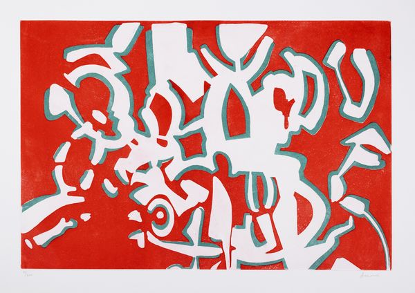 CARLA ACCARDI : La ricerca del colore - rosso  - Asta Grafica internazionale e multipli d'autore - Associazione Nazionale - Case d'Asta italiane