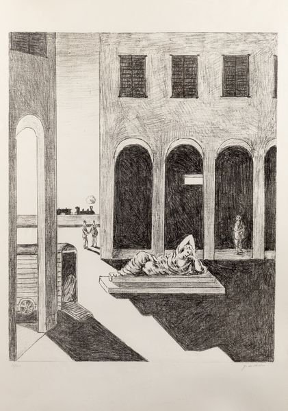 Giorgio de Chirico : Malinconia  - Asta Grafica internazionale e multipli d'autore - Associazione Nazionale - Case d'Asta italiane