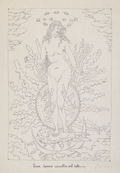 Giorgio de Chirico : Una donna ravvolta nel sole  - Asta Grafica internazionale e multipli d'autore - Associazione Nazionale - Case d'Asta italiane