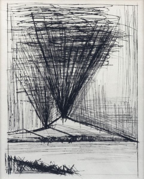 Bernard Buffet : Naples - Vesuvio  - Asta Grafica internazionale e multipli d'autore - Associazione Nazionale - Case d'Asta italiane