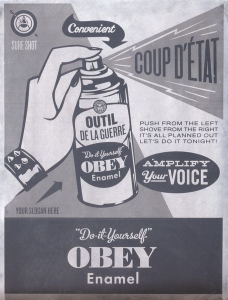 Shepard Fairey Obey : Do it  yourself  - Asta Grafica internazionale e multipli d'autore - Associazione Nazionale - Case d'Asta italiane
