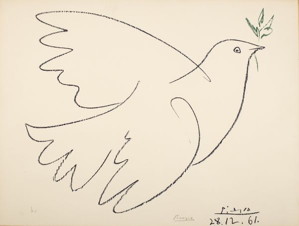 Pablo Picasso : Colombe bleu  - Asta Grafica internazionale e multipli d'autore - Associazione Nazionale - Case d'Asta italiane