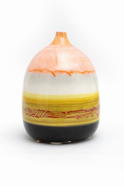 EMILIO SCANAVINO : Anfora rosa arancio  - Asta Grafica internazionale e multipli d'autore - Associazione Nazionale - Case d'Asta italiane