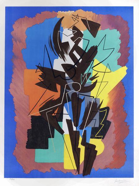 Gino Severini : Danseuse  - Asta Grafica internazionale e multipli d'autore - Associazione Nazionale - Case d'Asta italiane