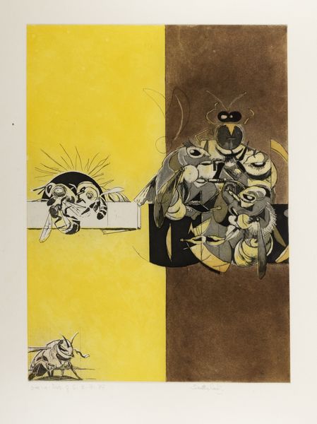 Graham Sutherland : Bees suite  - Asta Grafica internazionale e multipli d'autore - Associazione Nazionale - Case d'Asta italiane