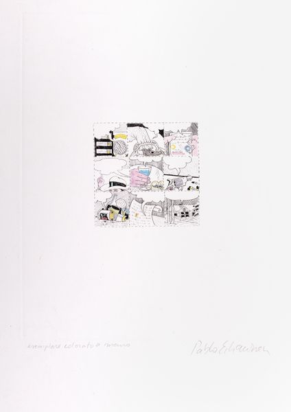 PABLO ECHAURREN : Trappola  - Asta Grafica internazionale e multipli d'autore - Associazione Nazionale - Case d'Asta italiane