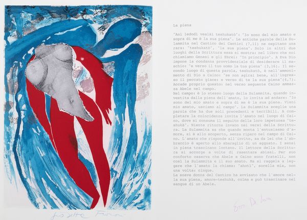 Giosetta Fioroni : La piena  - Asta Grafica internazionale e multipli d'autore - Associazione Nazionale - Case d'Asta italiane