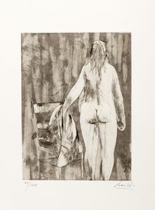 Giacomo Manzù - Nudo di spalle