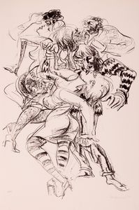 Marino Mazzacurati : I ragazzi del Piper  - Asta Grafica internazionale e multipli d'autore - Associazione Nazionale - Case d'Asta italiane