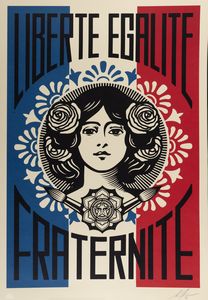 Shepard Fairey Obey - Libert, egalit, fraternit