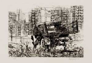 Renzo Vespignani - Camion in periferia