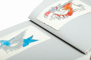 FRANCO ANGELI : Porta rossa  - Asta Grafica internazionale e multipli d'autore - Associazione Nazionale - Case d'Asta italiane