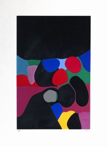 Alberto Burri : Trittico A  - Asta Grafica internazionale e multipli d'autore - Associazione Nazionale - Case d'Asta italiane