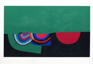 Alberto Burri : Trittico A  - Asta Grafica internazionale e multipli d'autore - Associazione Nazionale - Case d'Asta italiane