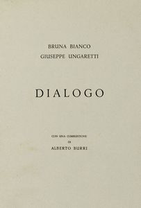 Alberto Burri : Combustione omaggio a Ungaretti - Dialogo  - Asta Grafica internazionale e multipli d'autore - Associazione Nazionale - Case d'Asta italiane