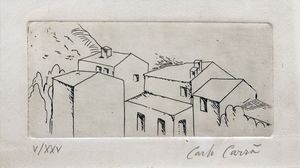 Carlo Carrà - Case a Belgirate
