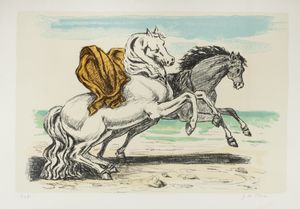 Giorgio de Chirico - Cavalli sulla spiaggia