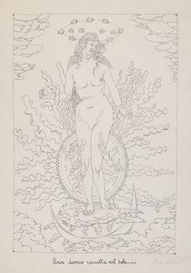 Giorgio de Chirico - Una donna ravvolta nel sole