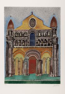 Franco  Gentilini : Les Cathdrales de France  - Asta Grafica internazionale e multipli d'autore - Associazione Nazionale - Case d'Asta italiane