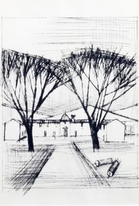 Bernard Buffet - Naples - alberi