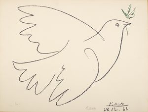 Pablo Picasso - Colombe bleu