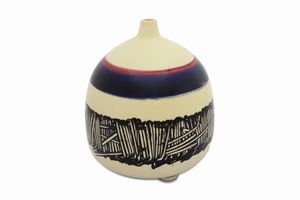 EMILIO SCANAVINO - Anfora blu e rossa