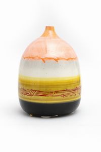 EMILIO SCANAVINO - Anfora rosa arancio