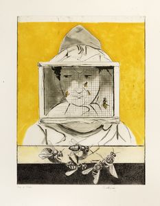 Graham Sutherland : Bees suite  - Asta Grafica internazionale e multipli d'autore - Associazione Nazionale - Case d'Asta italiane