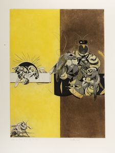 Graham Sutherland : Bees suite  - Asta Grafica internazionale e multipli d'autore - Associazione Nazionale - Case d'Asta italiane