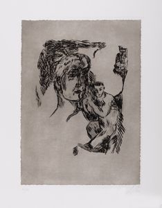 SANDRO CHIA - Volto grigio