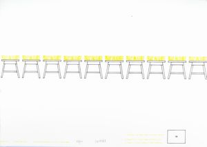 ENZO CUCCHI - Progetto - tavolo con prato