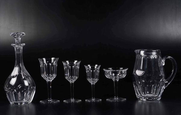 Servizio di calici Harcourt<BR>Francia, Manifattura Baccarat, XX secolo  - Asta L'art de la table - Associazione Nazionale - Case d'Asta italiane