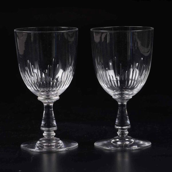 Dodici calici da acqua Jeux dorgue<BR>Francia, Manifattura Baccarat, XX secolo  - Asta L'art de la table - Associazione Nazionale - Case d'Asta italiane