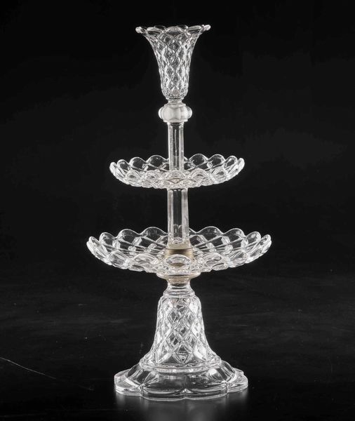 Alzatina<BR>Francia, probabilmente Baccarat, XX secolo<BR><BR>  - Asta L'art de la table - Associazione Nazionale - Case d'Asta italiane